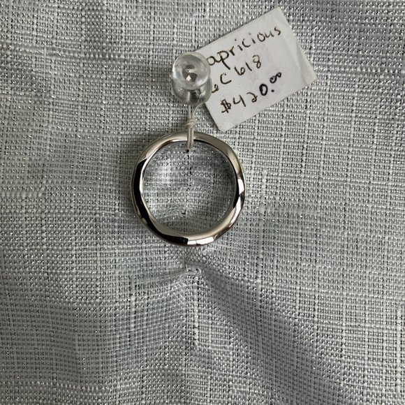 Silver Lia Sophia Capricious Retired Band Ring Size 7 - Picture 3 of 8